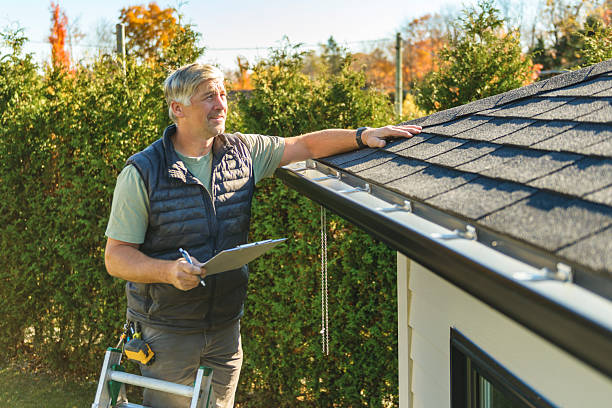 Professional Roofing technician working in Newark, IL